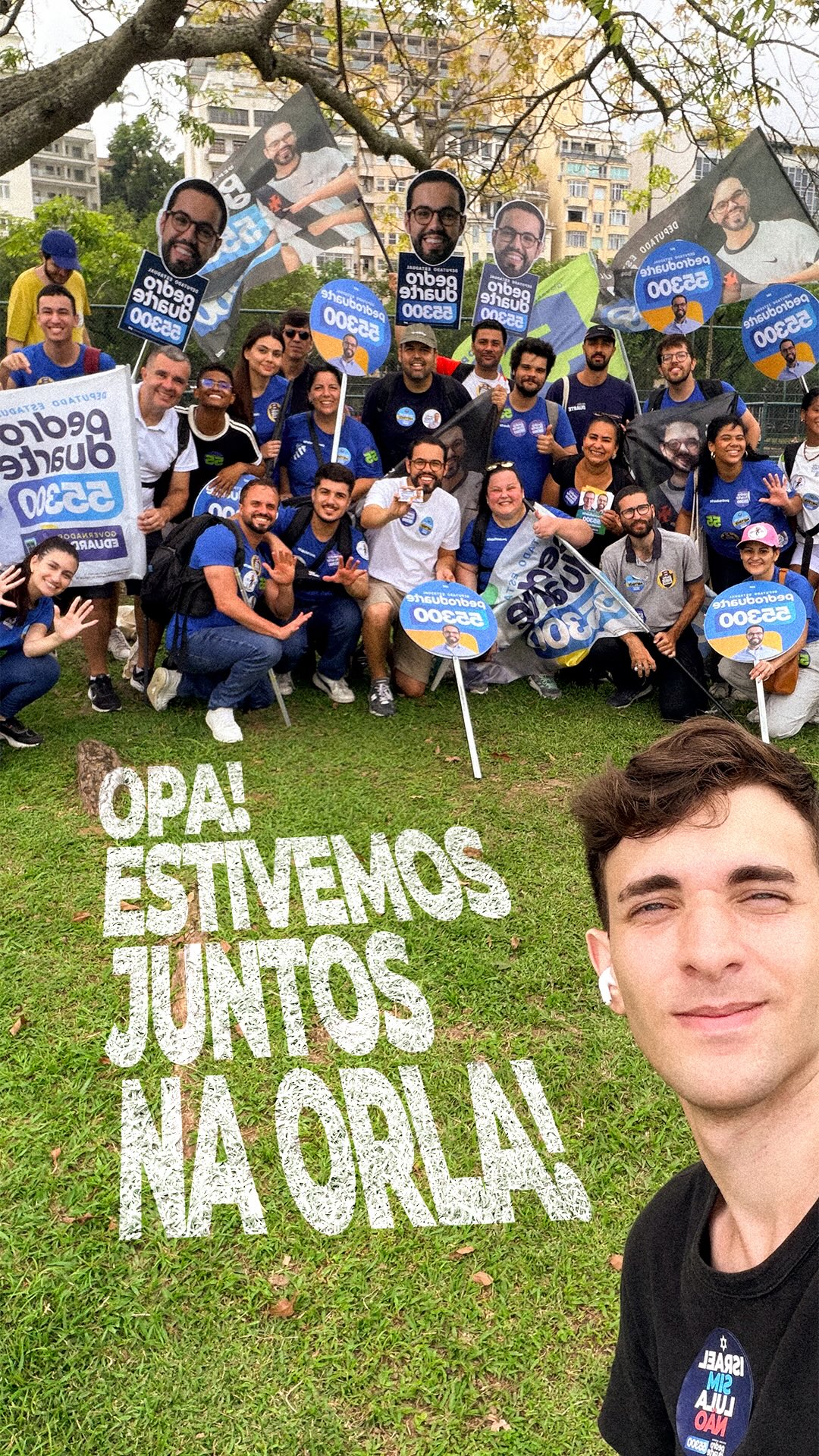 É RETA FINAL! 5️⃣5️⃣3️⃣0️⃣0️⃣✅🚀

Hoje fizemos a nossa última caminhada na orla do 55300. Foram semanas intensas, de muita rua, conversa, encontro e gente caminhando junto com a gente.

Agora começa o último trecho dessa campanha. É hora de manter a energia lá em cima, seguir apresentando nossas propostas e mostrando o trabalho que nos trouxe até aqui.

Muito obrigado a cada pessoa que participou, compartilhou, vestiu a camisa e esteve ao nosso lado nessa caminhada.

Até o último minuto. Dia 4, a decisão é nas urnas: 55300! ✅

Pedro Duarte 55300 | Deputado Estadual