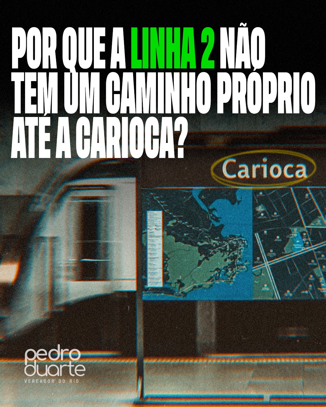 🚇 VOCÊ CONHECE A HISTÓRIA DA LINHA 2 DO METRÔ?

Quem sai hoje da Pavuna em direção à Carioca utiliza um trecho compartilhado com a Linha 1. Mas o projeto original era bastante diferente. 👇🏼

A Linha 2 deveria ter um caminho próprio entre Estácio e Carioca, passando por Catumbi e Cruz Vermelha. Existe até uma estrutura subterrânea inacabada na Carioca, construída para receber essa ligação.

Em setembro de 2026, o Governo do Estado e o BNDES anunciaram um acordo para desenvolver os estudos de expansão da Linha 2 até a região da Praça XV. Por enquanto, ainda é um projeto em estruturação.

Com um trajeto independente, as linhas 1 e 2 deixariam de compartilhar parte dos trilhos, permitindo reorganizar a operação e estudar melhorias na capacidade e nos intervalos dos trens.

Já conhecia essa história?