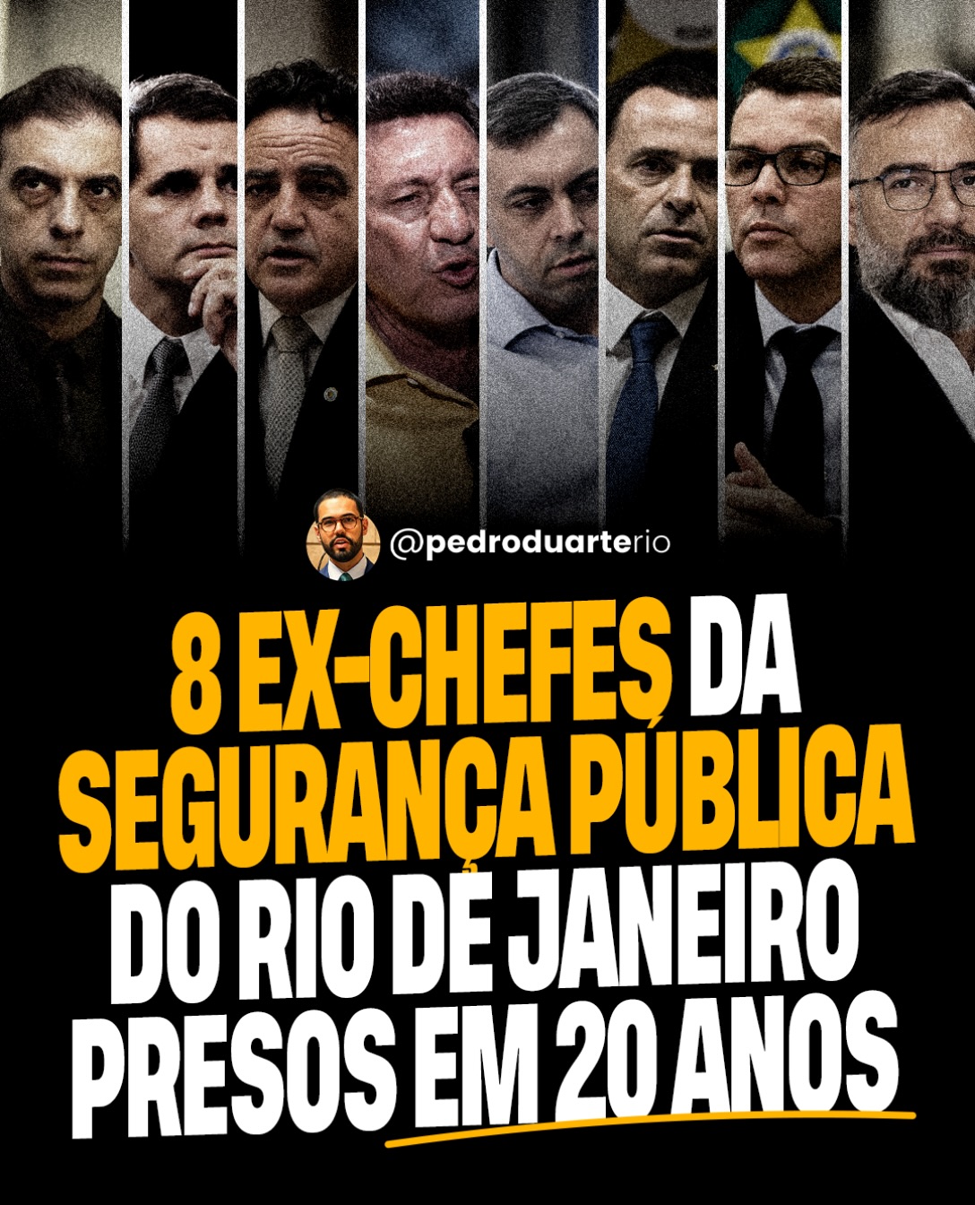 🚨 OITO (08!) ex-chefes da segurança pública do Rio de Janeiro presos em apenas 20 anos. Como chegamos a esse ponto?

A prisão de Marcus Vinícius Amim, ex-chefe da Polícia Civil, nesta quinta-feira, durante uma operação da Polícia Federal que investiga um suposto esquema bilionário de lavagem de dinheiro, escancara um problema que atravessa diferentes governos no nosso estado.

De 2008 a 2026, 5 ex-chefes da Polícia Civil e 3 ex-secretários de Administração Penitenciária foram presos em investigações envolvendo suspeitas de corrupção, ligações com a contravenção, organizações criminosas e irregularidades em contratos públicos. Só entre os nomes escolhidos durante o governo Cláudio Castro, 3 acabaram presos.

A repetição desses episódios revela uma crise grave de confiança nas instituições responsáveis por combater o crime.

Como esperar segurança para a população quando sucessivos dirigentes da própria segurança pública acabam investigados e presos?